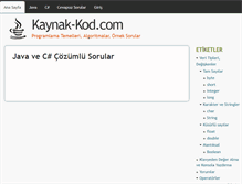 Tablet Screenshot of kaynak-kod.com